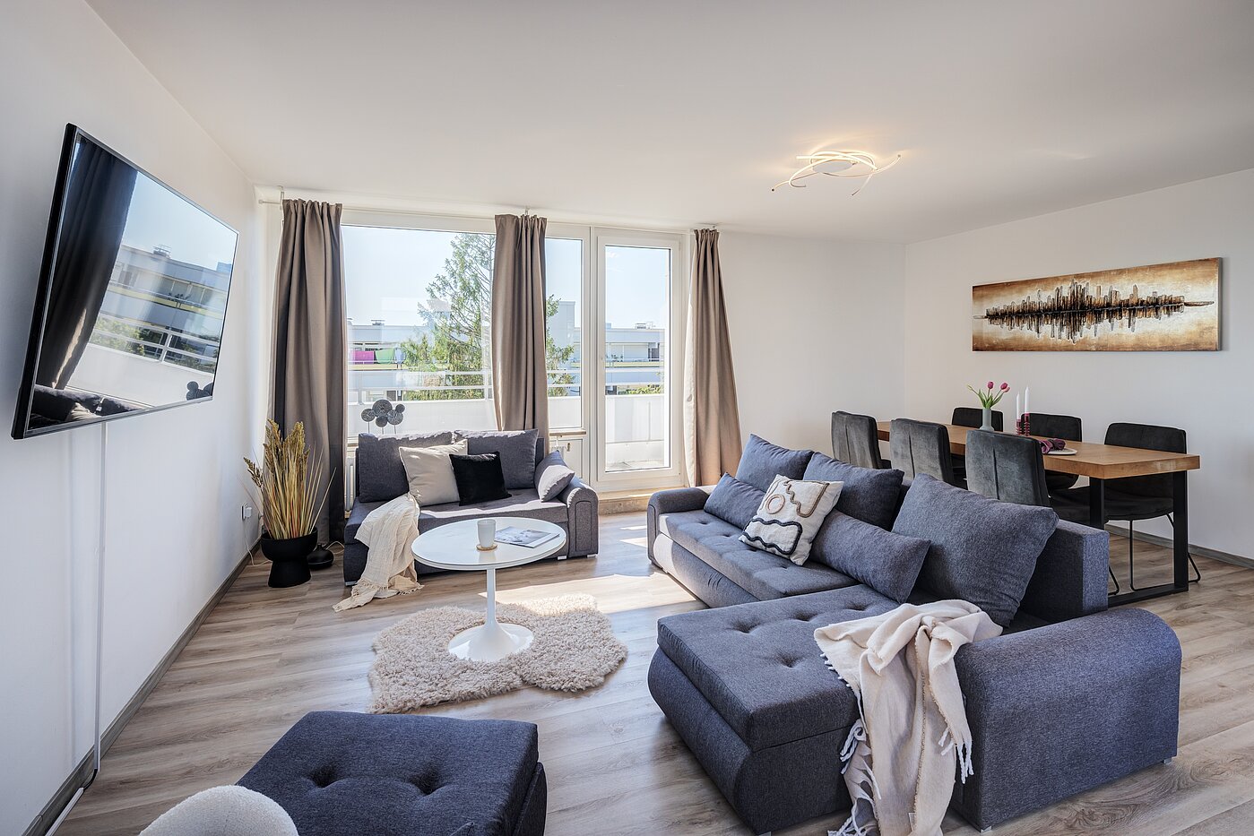 Terrassenwohnung avec 3.5 pièces | München-Berg am Laim | 123456 | Wohnbereich