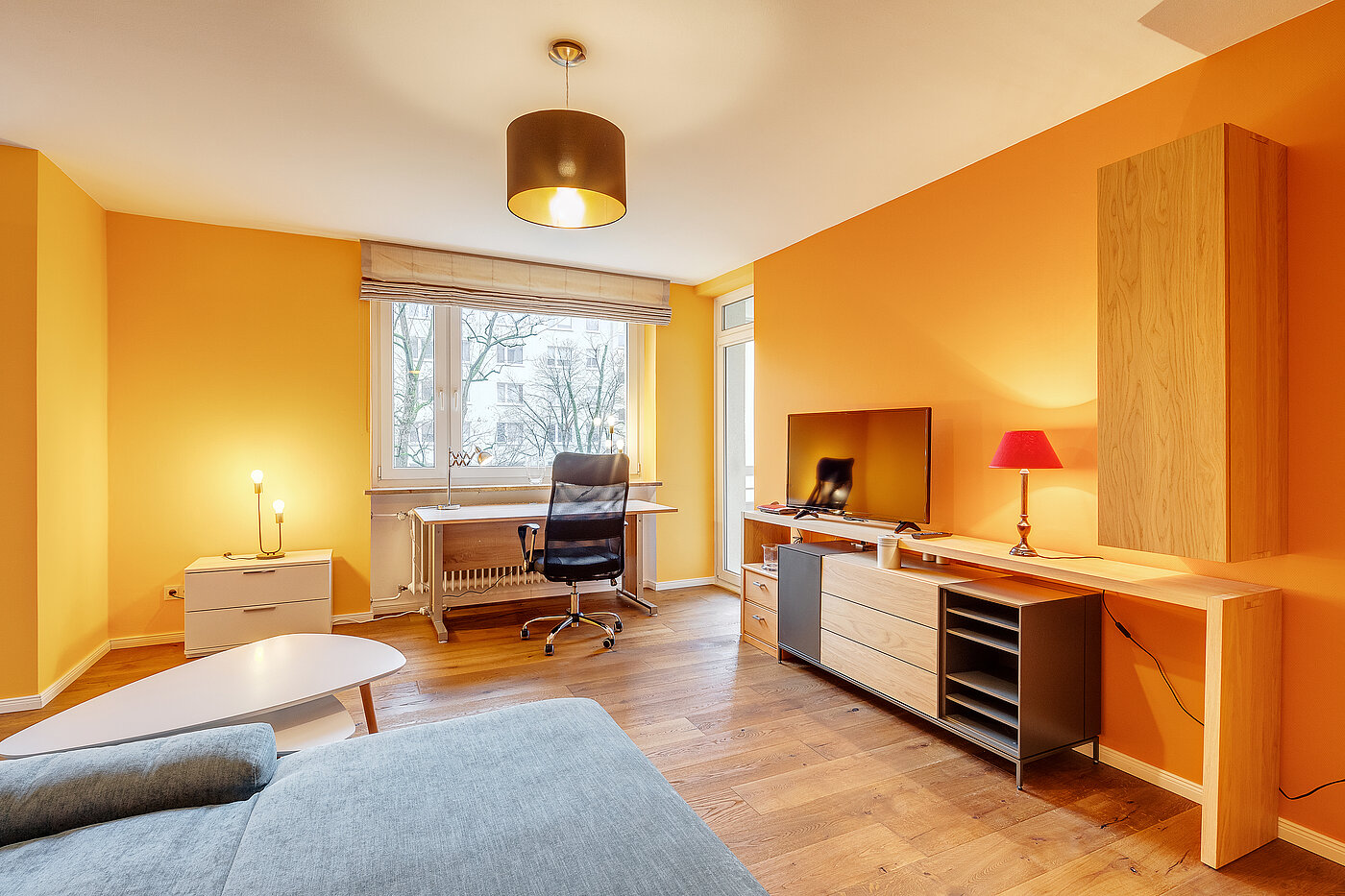 Appartement avec 2 pièces | München-Bogenhausen | 70287 | Helles Wohnzimmer mit...