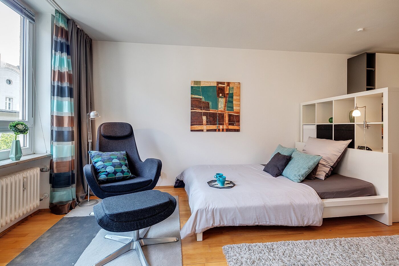 Appartement avec 1 pièce | München-Haidhausen | 2102ML4 | ...und Schlafbereich