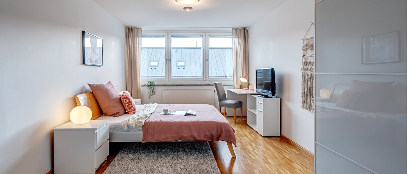 appartement avec terrasse sur le toit München Maxvorstadt - Museumsviertel 01 2ième chambre 1