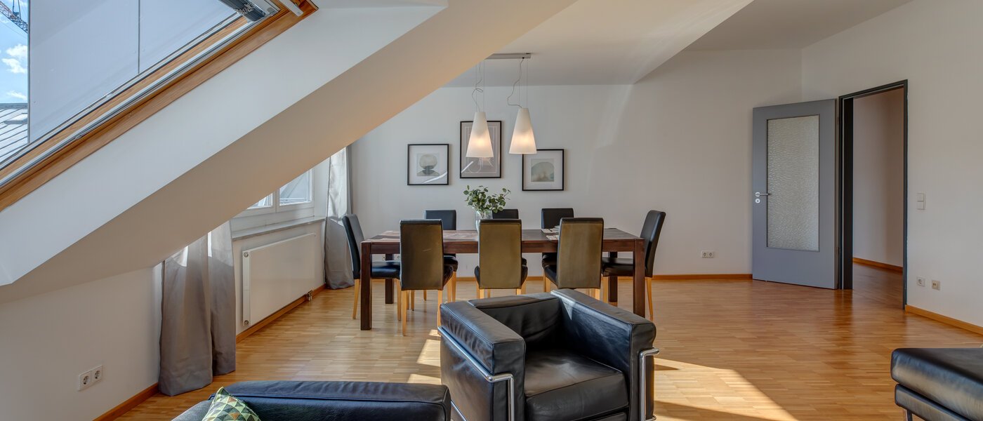 appartement avec terrasse sur le toit München Maxvorstadt - Museumsviertel 03 pièce à vivre 1