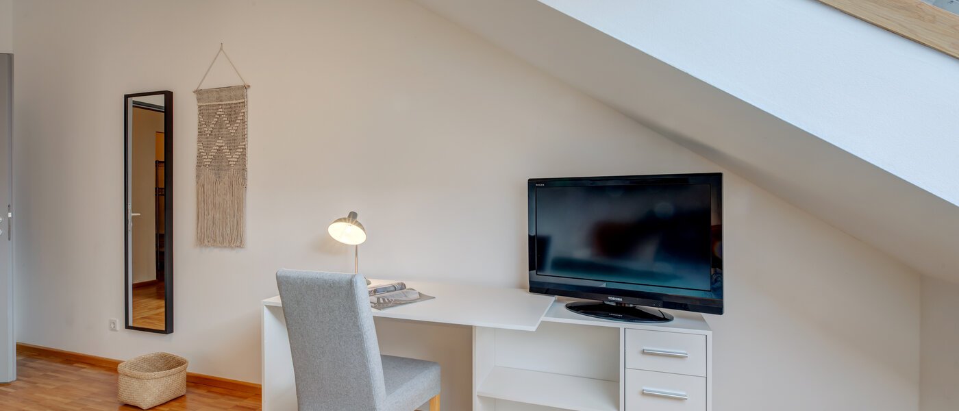 appartement avec terrasse sur le toit München Maxvorstadt - Museumsviertel 03 1ère chambre 1