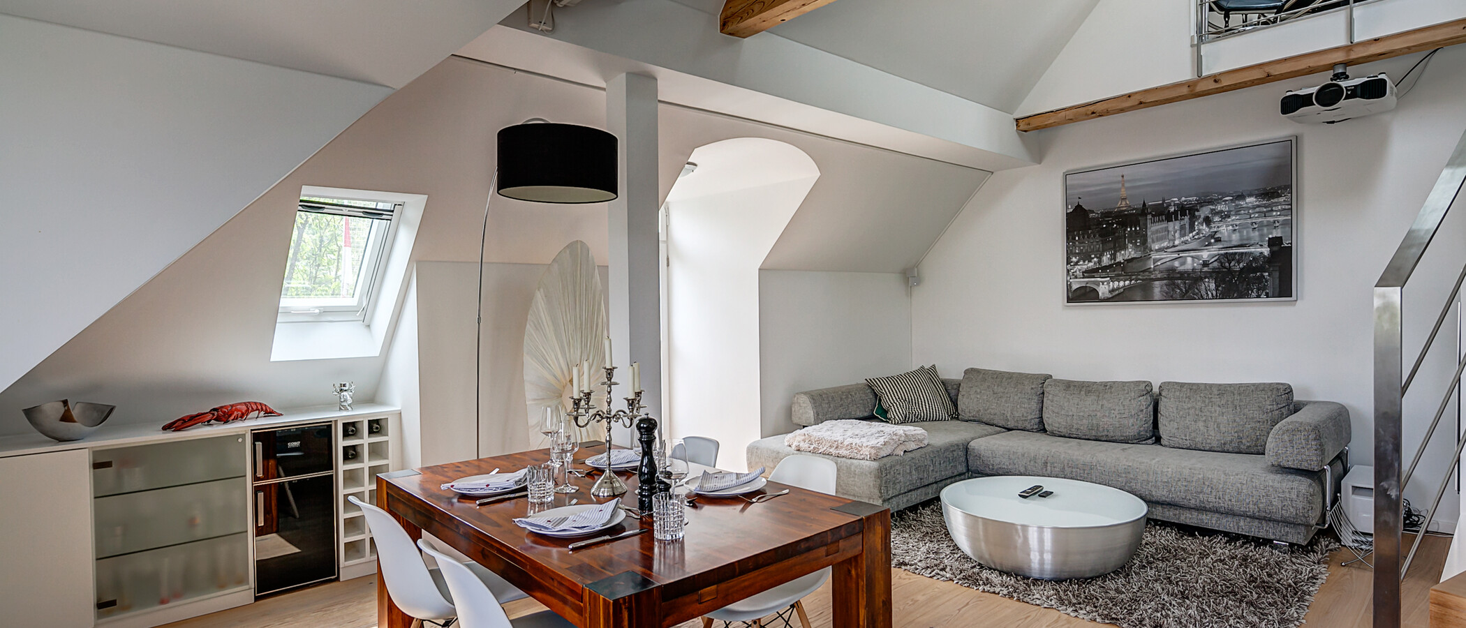 appartement avec mezzanine München Schwabing (rechts der Leopoldstraße) 02 salon 10012