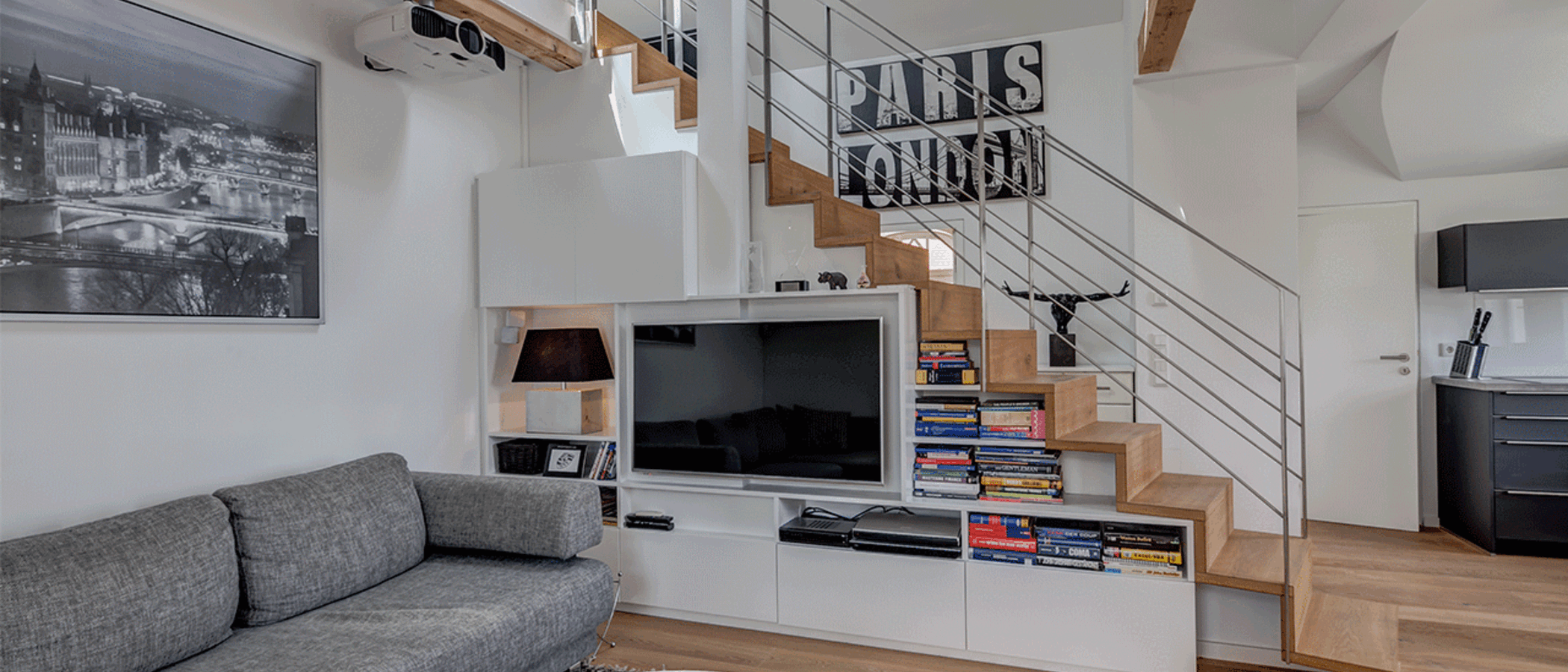 appartement avec mezzanine München Schwabing (rechts der Leopoldstraße) 05 salon 10012