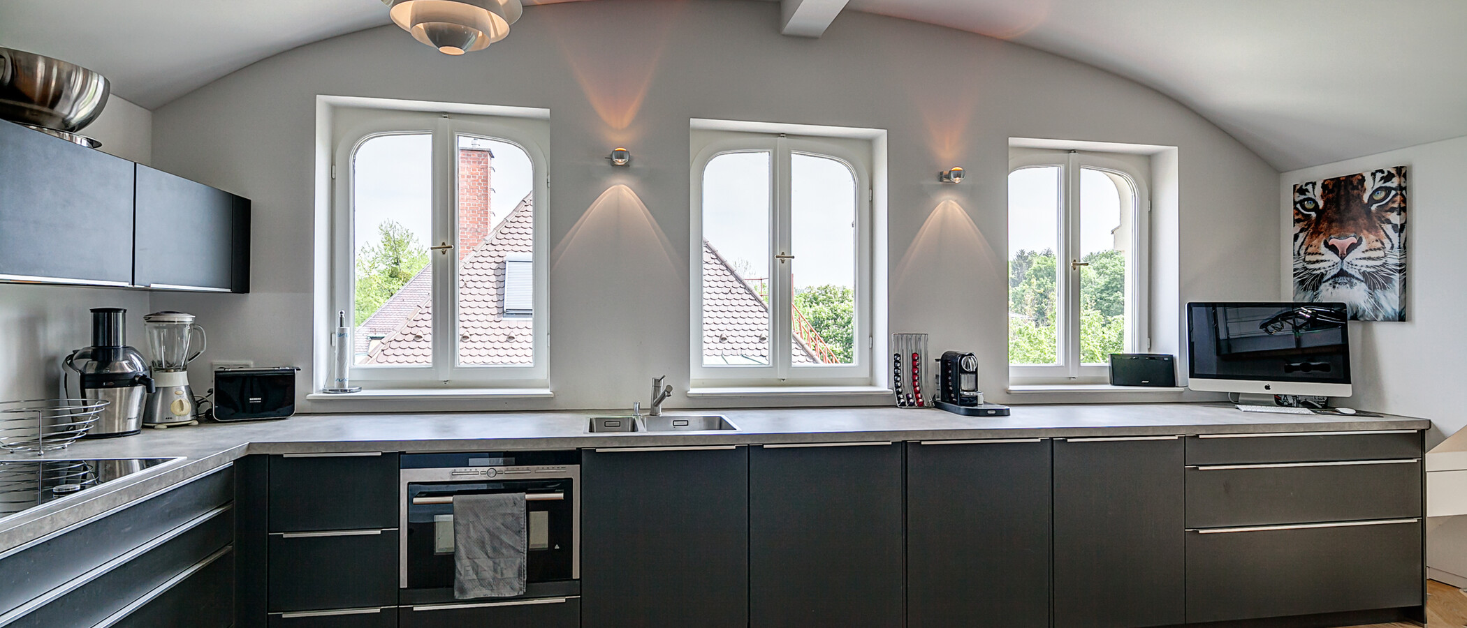 appartement avec mezzanine München Schwabing (rechts der Leopoldstraße) 01 cuisine 10012