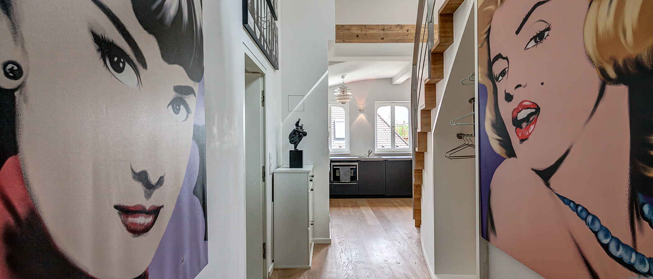 appartement avec mezzanine München Schwabing (rechts der Leopoldstraße) 02 entrée/couloir 10012