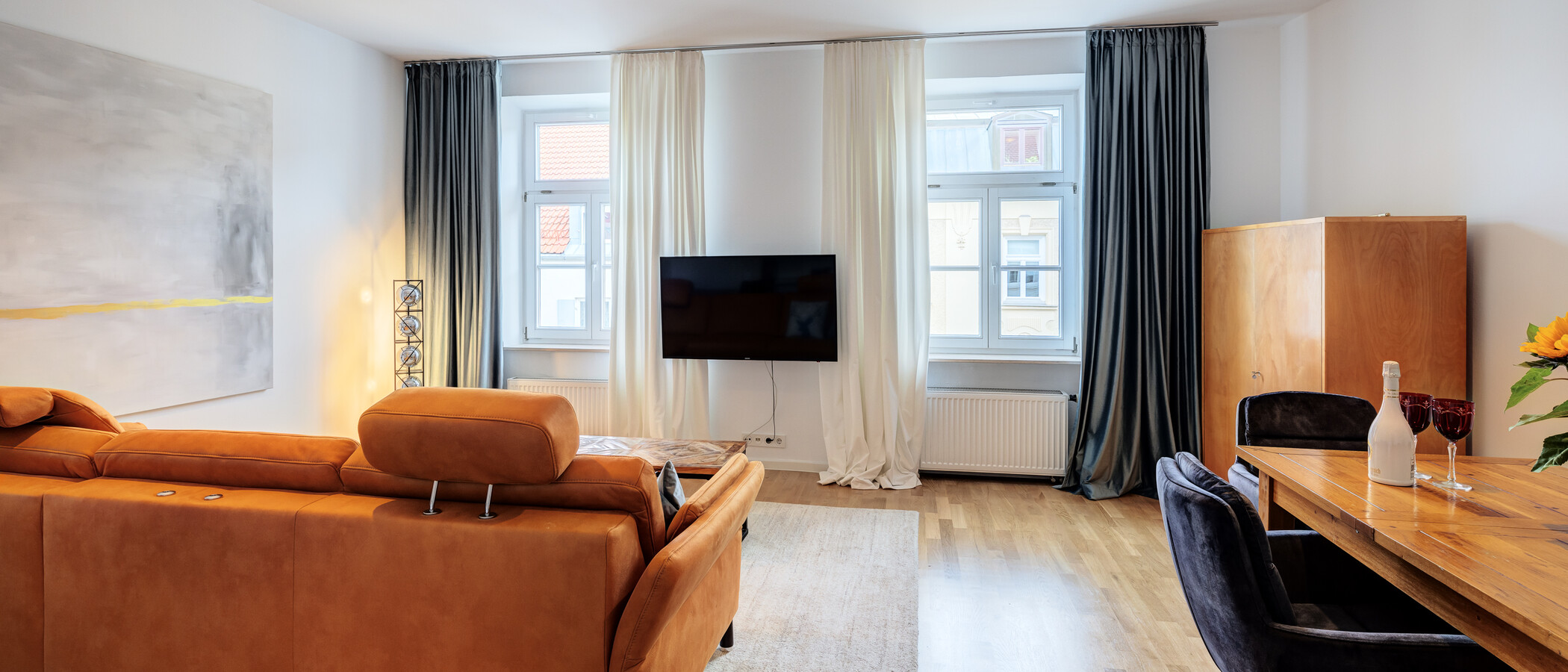 appartement München Obergiesing 04 salle de séjour 10070