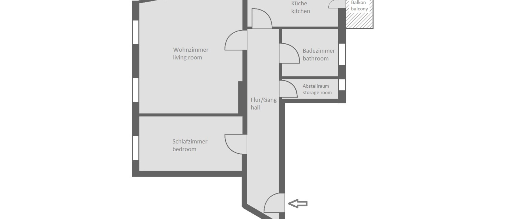appartement München Obergiesing 01 plan d'étage 10070