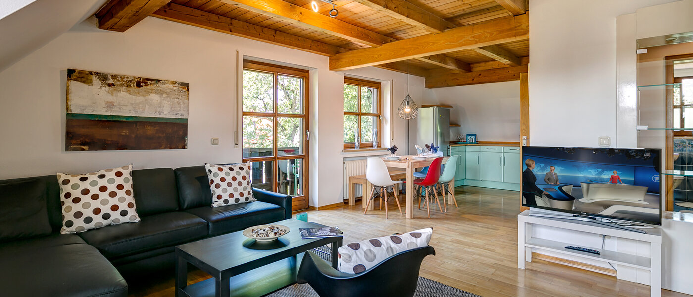 appartement sous les toits München Obermenzing 02 salon 10079