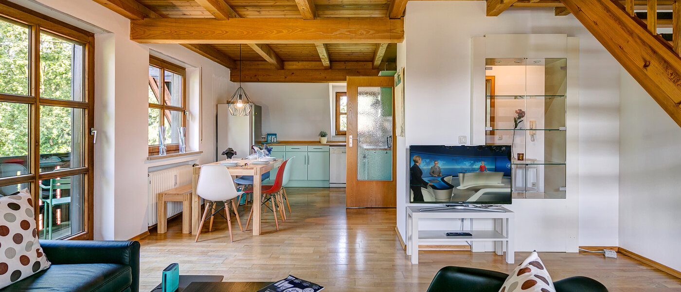 appartement sous les toits München Obermenzing 03 salon 10079