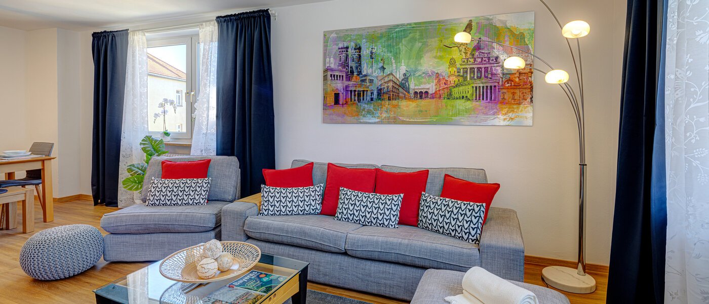 appartement München Lehel 02 pièce à vivre 10088