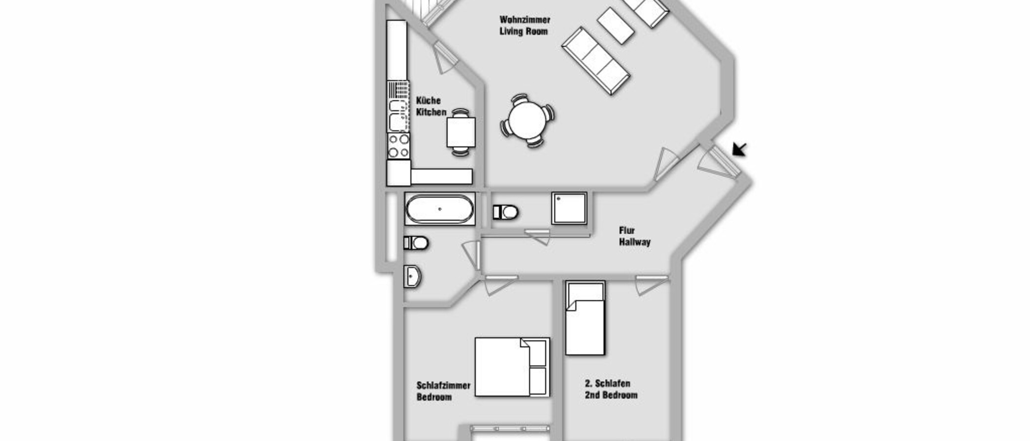appartement München Thalkirchen 01 plan d'étage 10090