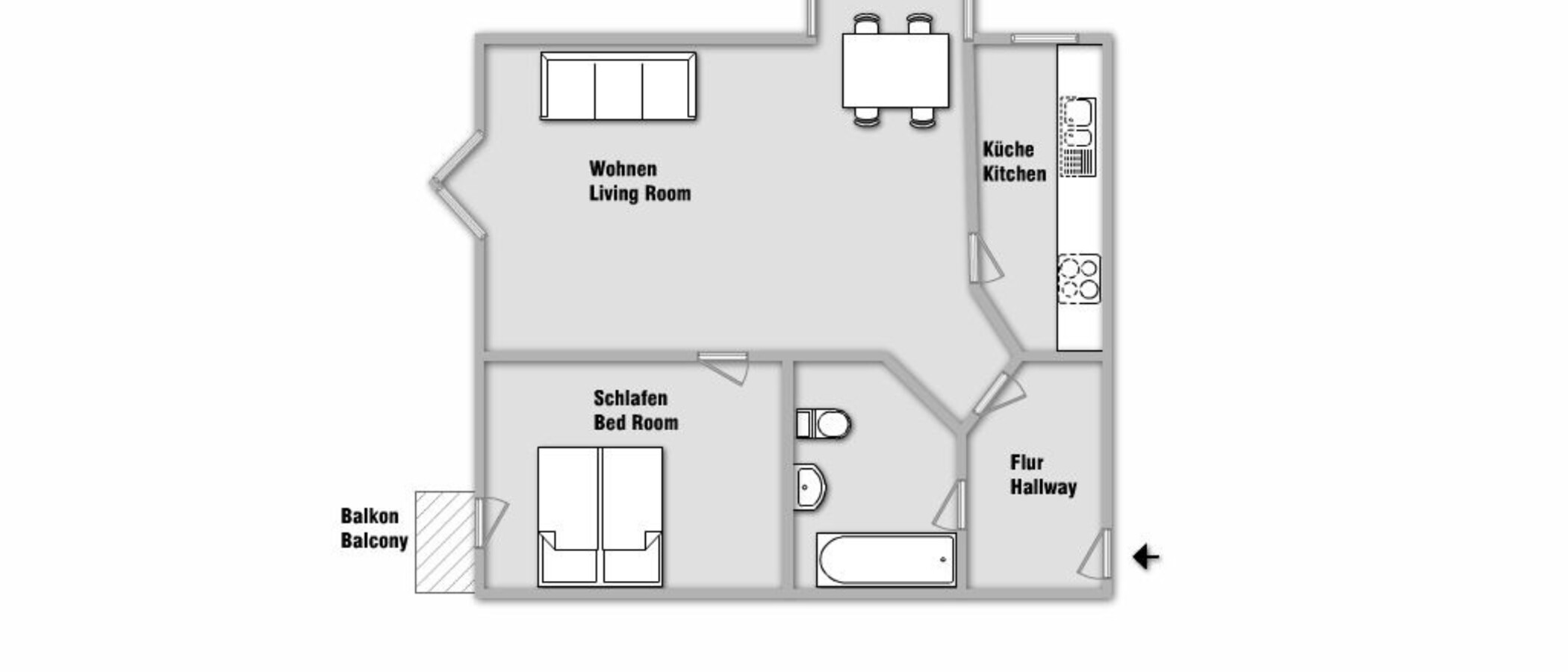 appartement Neubiberg 01 plan d'étage 10247