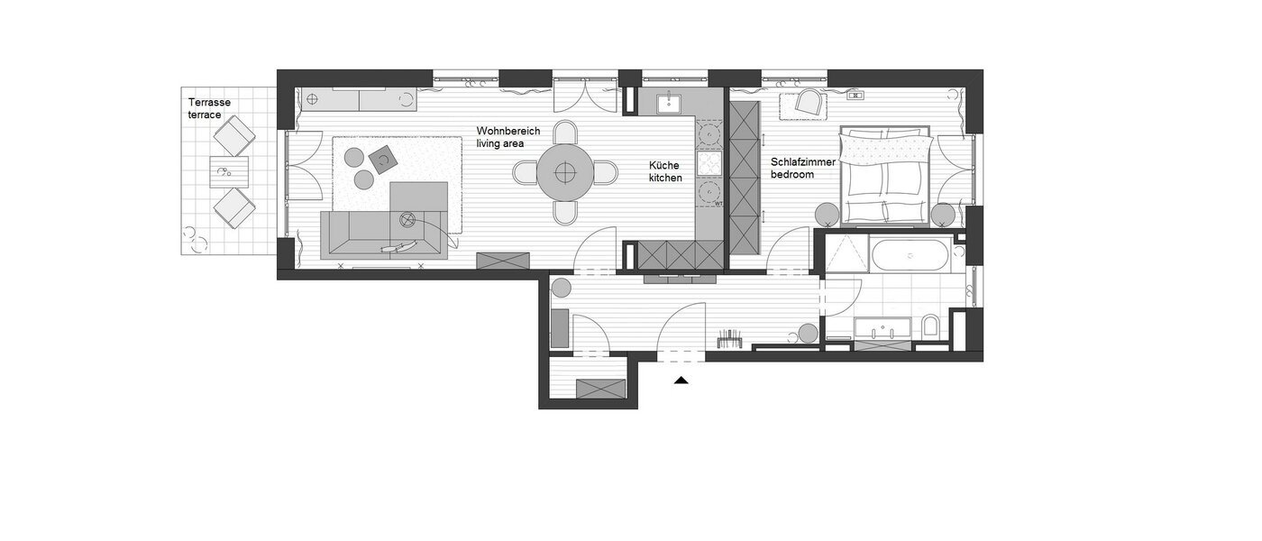 appartement Feldkirchen 01 plan d'étage 10282
