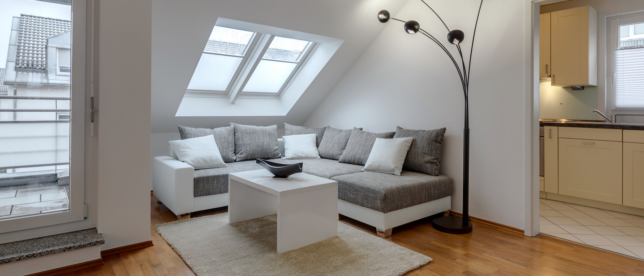 appartement sous les toits München Trudering 02 salon 10283
