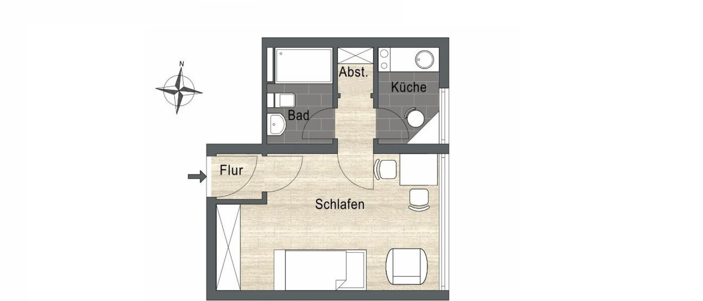 appartement München Oberföhring 01 plan d'étage 10336