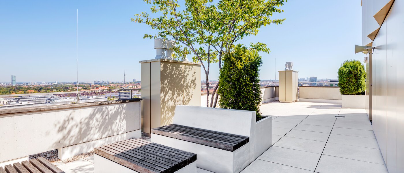 appartement München Nymphenburg 01 terrasse commune  10338