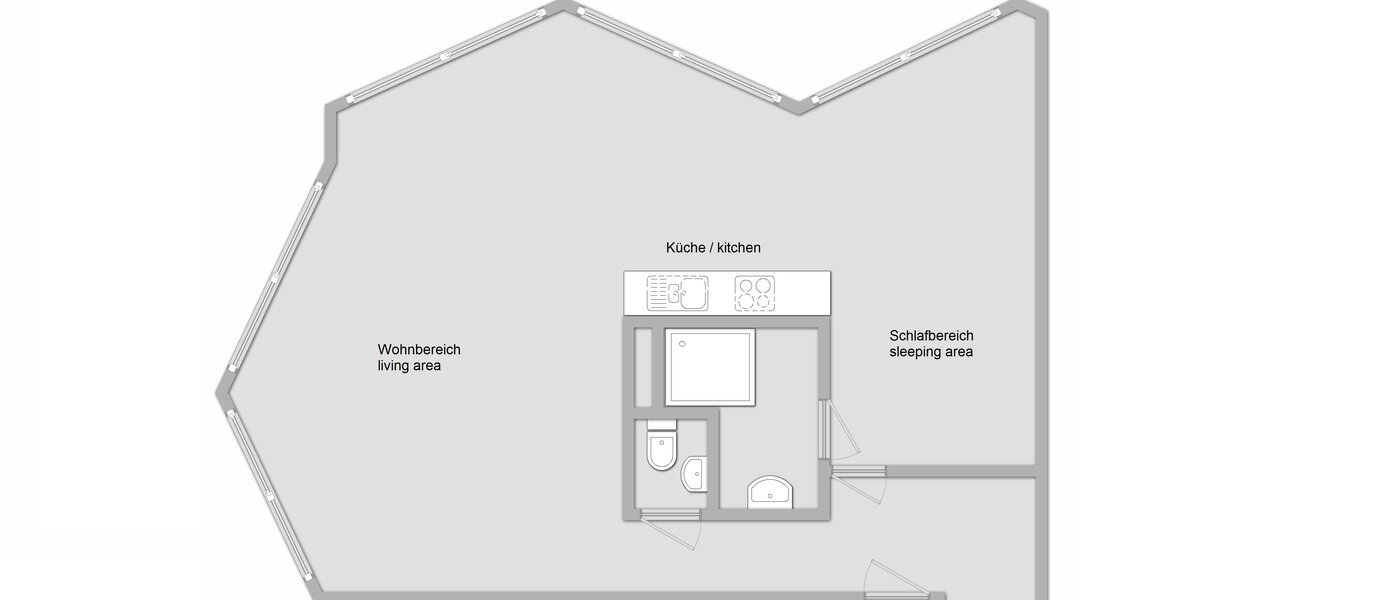 Loft München Nymphenburg 01 plan d'étage 10348