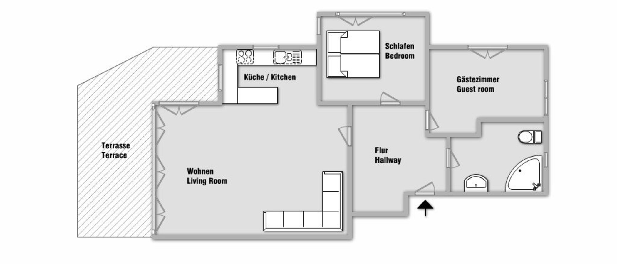 appartement Haar 01 plan d'étage 10386