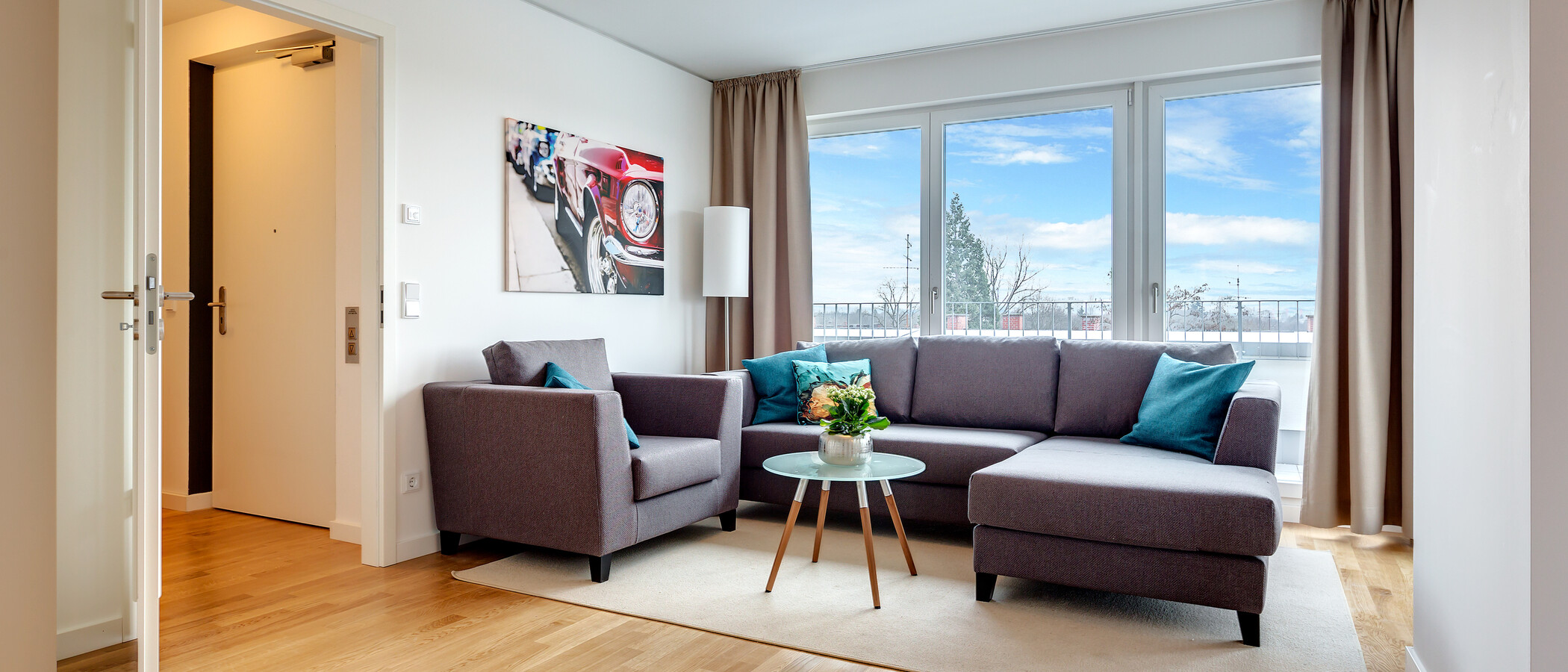 appartement sous les toits München Am Hart 02 salon 10425