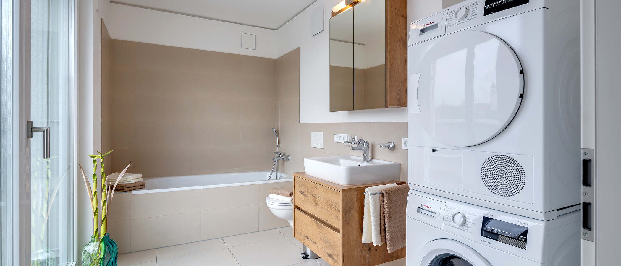 appartement sous les toits München Am Hart 01 salle de bain 10425