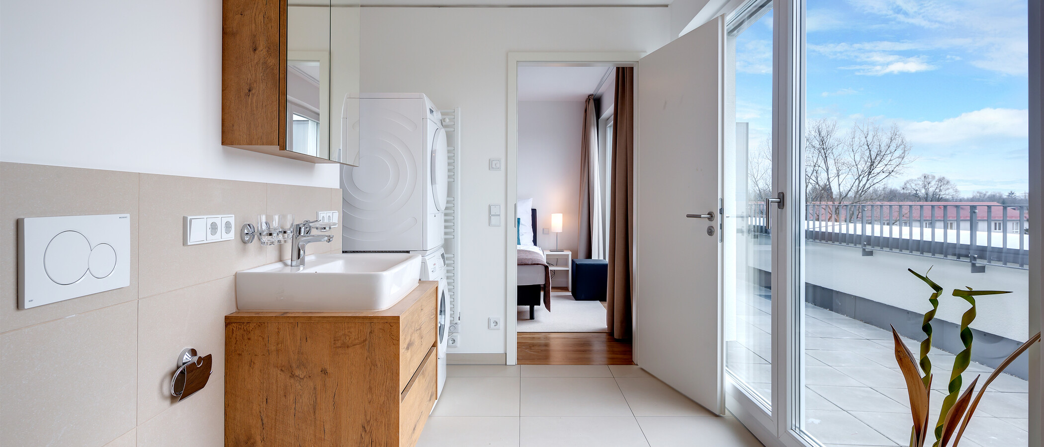 appartement sous les toits München Am Hart 02 salle de bain 10425