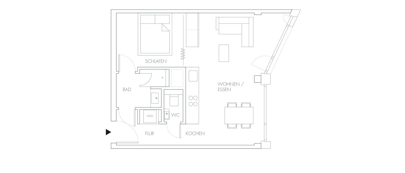 appartement München Nymphenburg 01 plan d'étage 10429