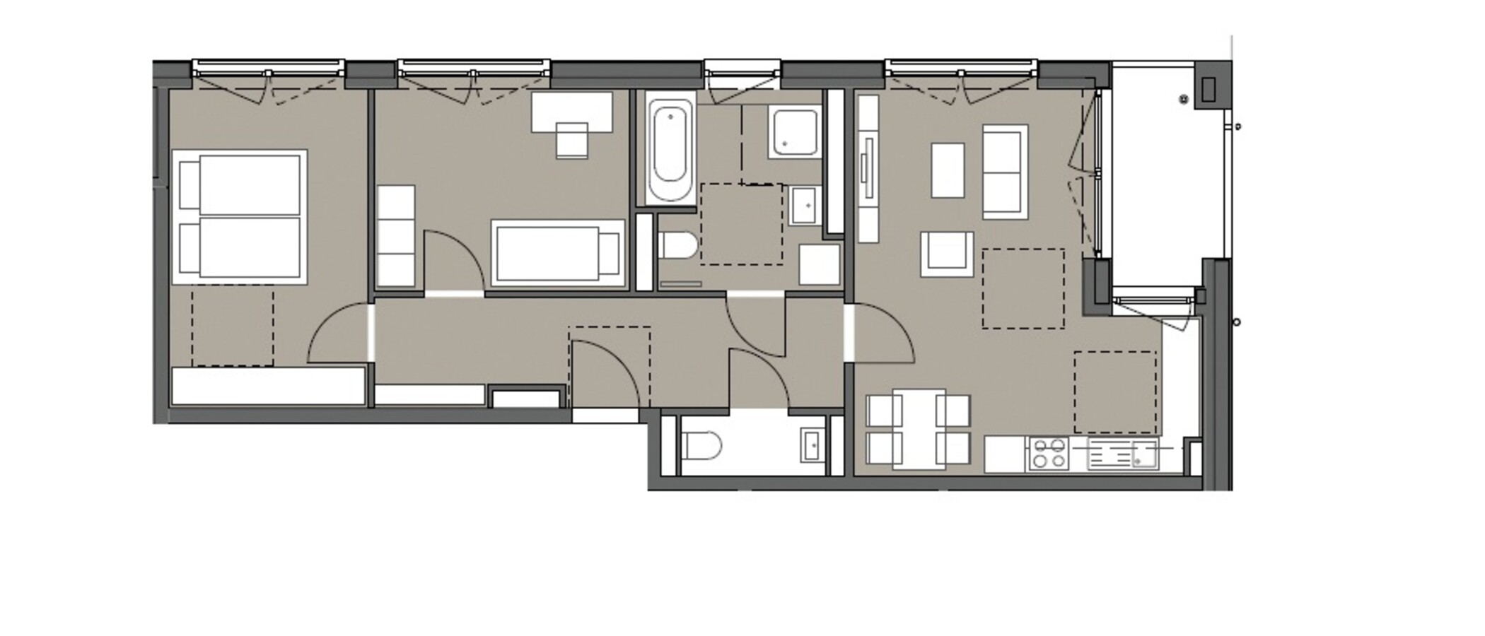 appartement München Am Hart 01 plan d'étage 10454
