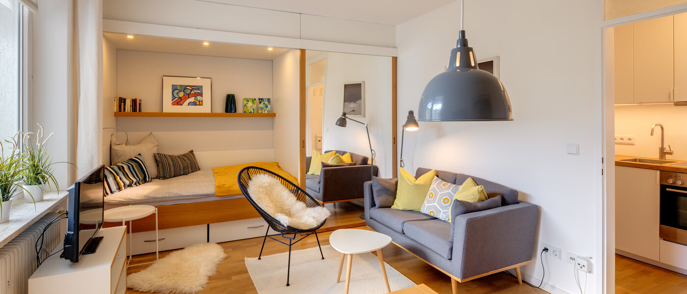 appartement München Schwabing-West (rund um den Hohenzollernplatz) 01 pièce à vivre 10458