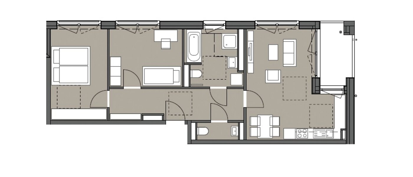 appartement München Am Hart 01 plan d'étage 10469