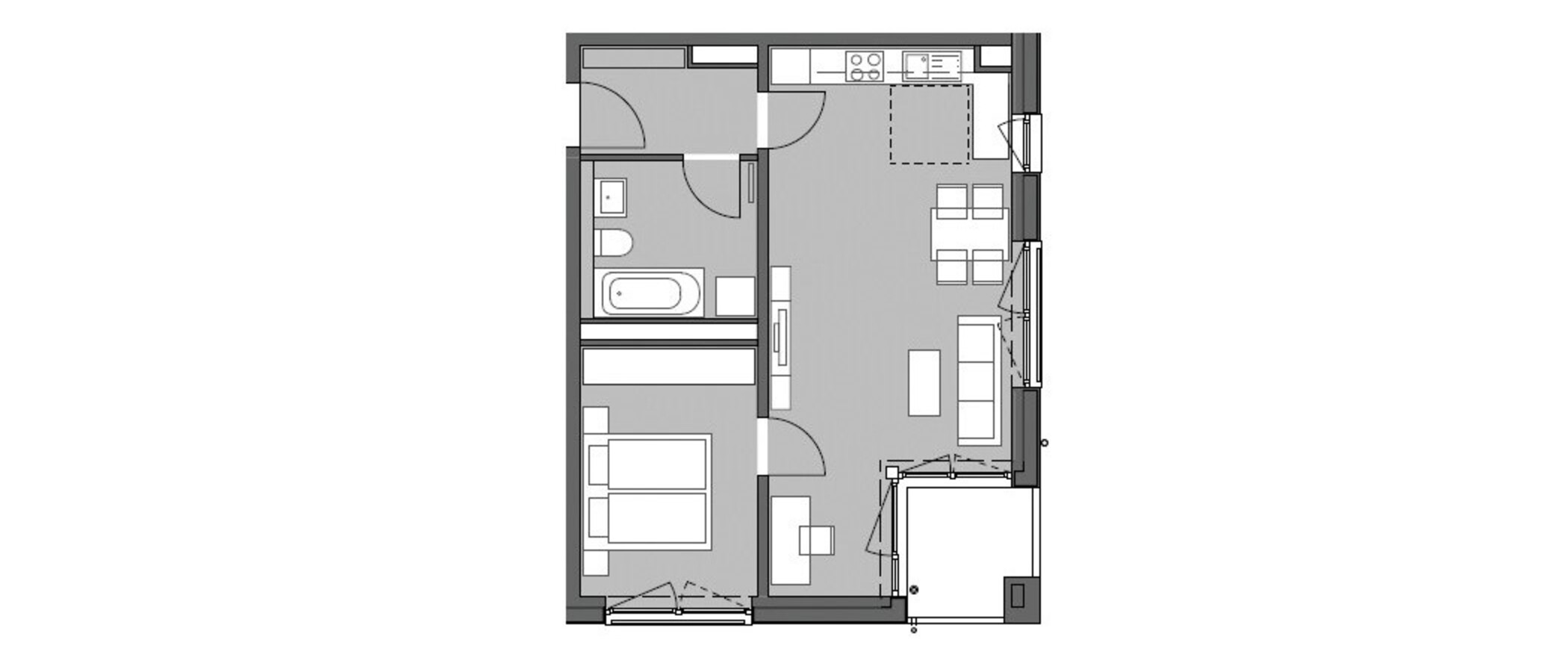 appartement München Am Hart 01 plan d'étage 10520