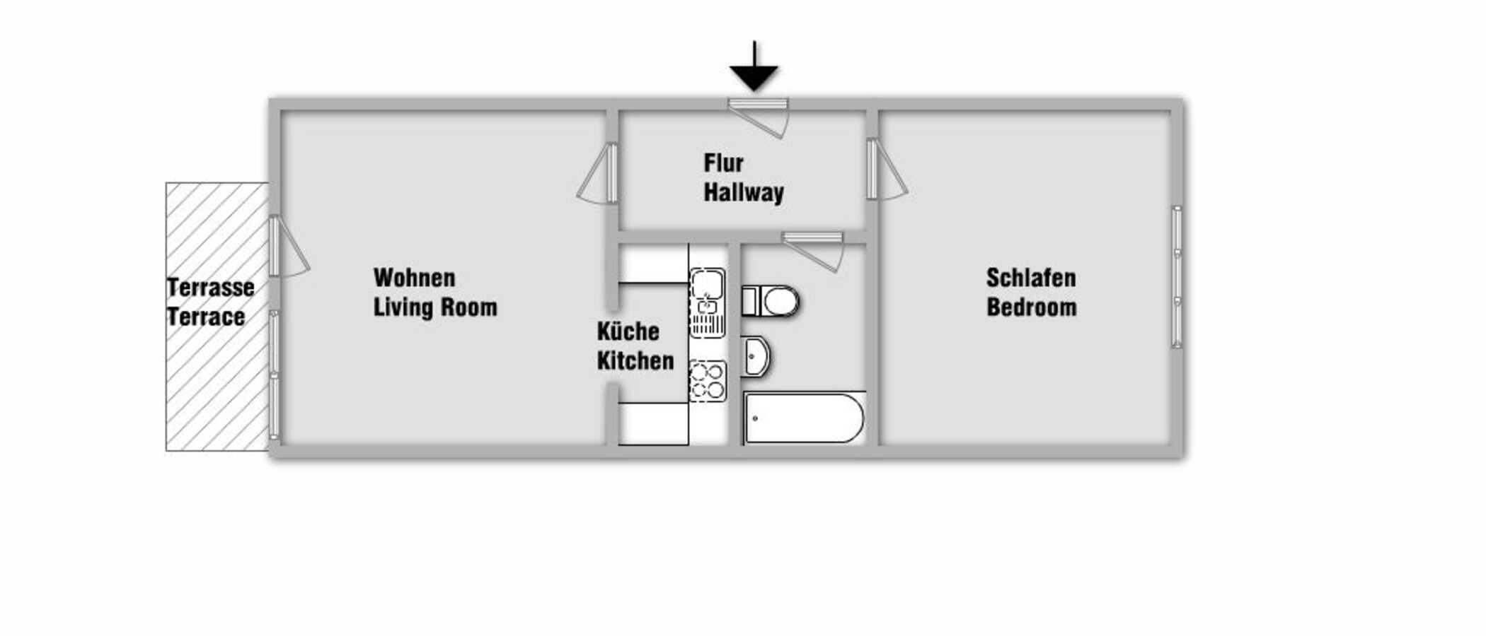 appartement München Laim 01 plan d'étage 10526