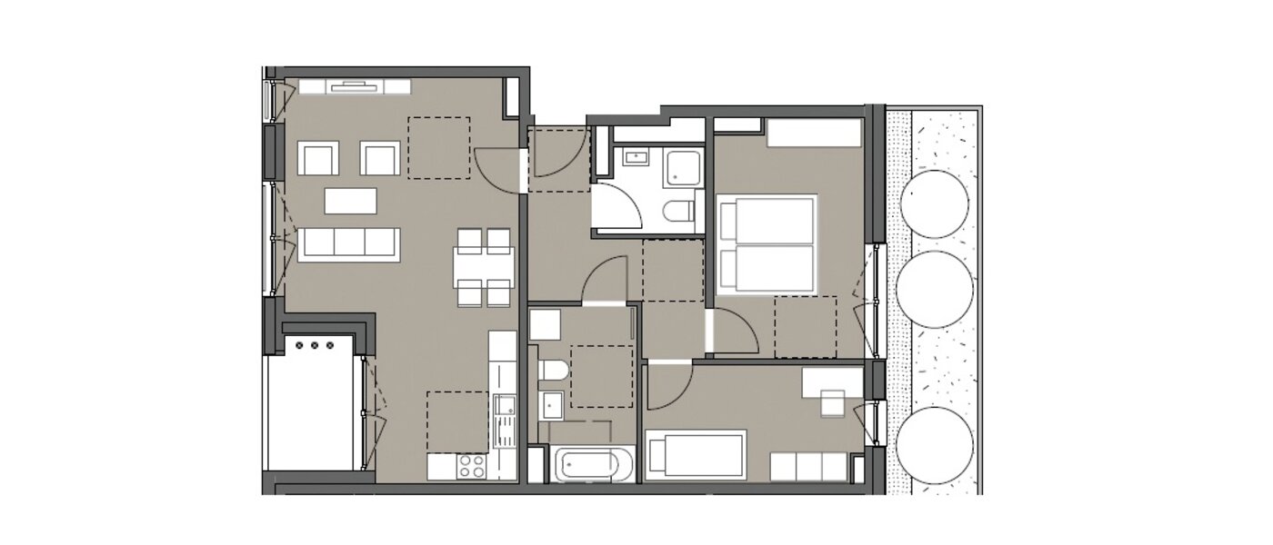 appartement München Am Hart 01 plan d'étage 10529
