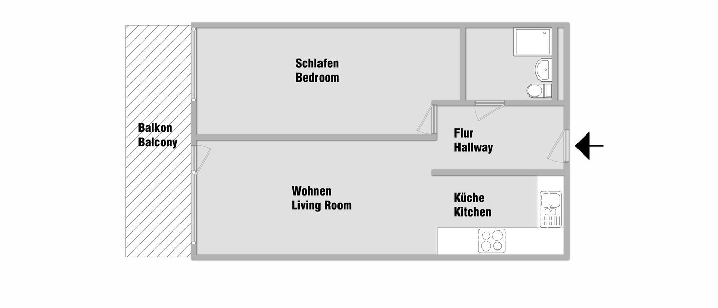 appartement München Schwabing-Nord (zw. Leopoldstraße & Englischen Garten) 01 plan d'étage 10547