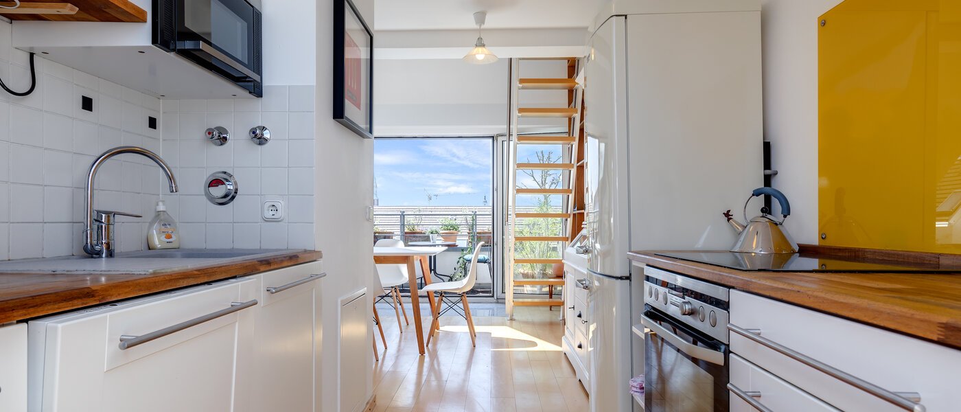 appartement style maisonnette München Sendling 03 cuisine 10582