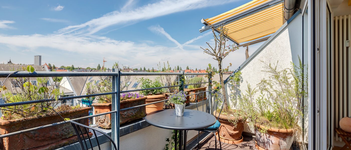 appartement style maisonnette München Sendling 01 terrasse 10582