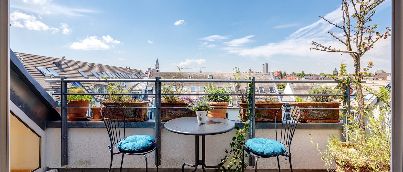 appartement style maisonnette München Sendling 02 terrasse 10582