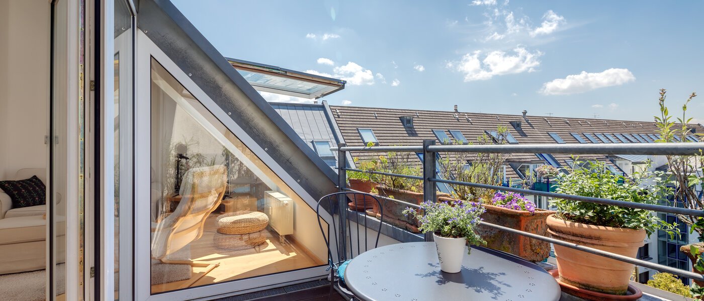 appartement style maisonnette München Sendling 03 terrasse 10582