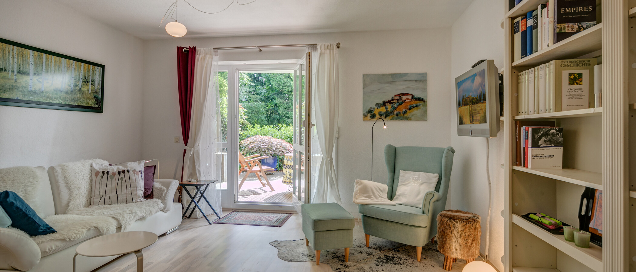 appartement München Schwabing-Georgenschwaige 01 salon 10584