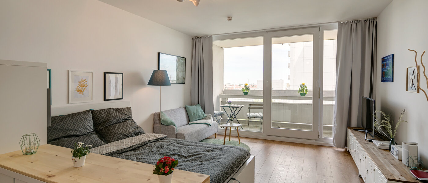 appartement München Olympiadorf 01 salon 10605