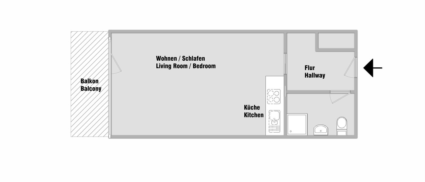 appartement München Olympiadorf 01 plan d'étage 10605