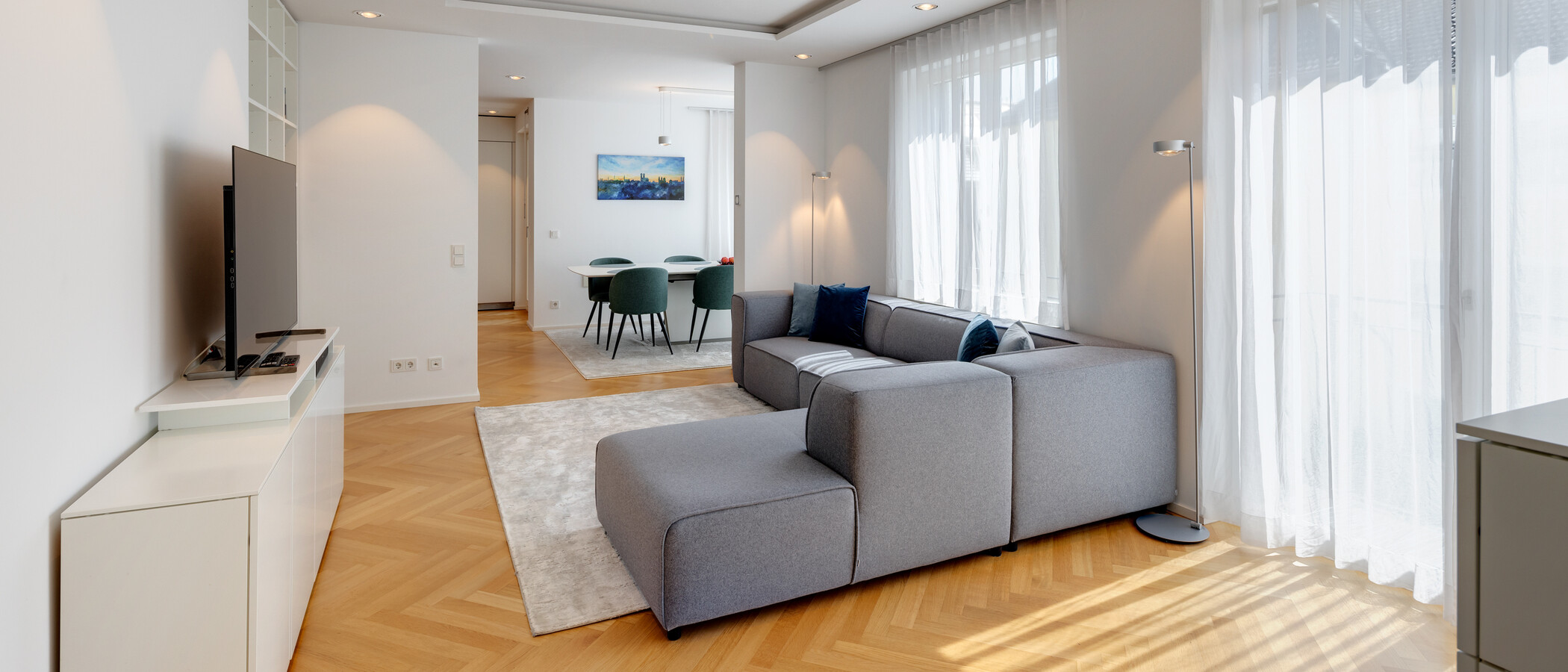 appartement München Nymphenburg 01 pièce à vivre 10628