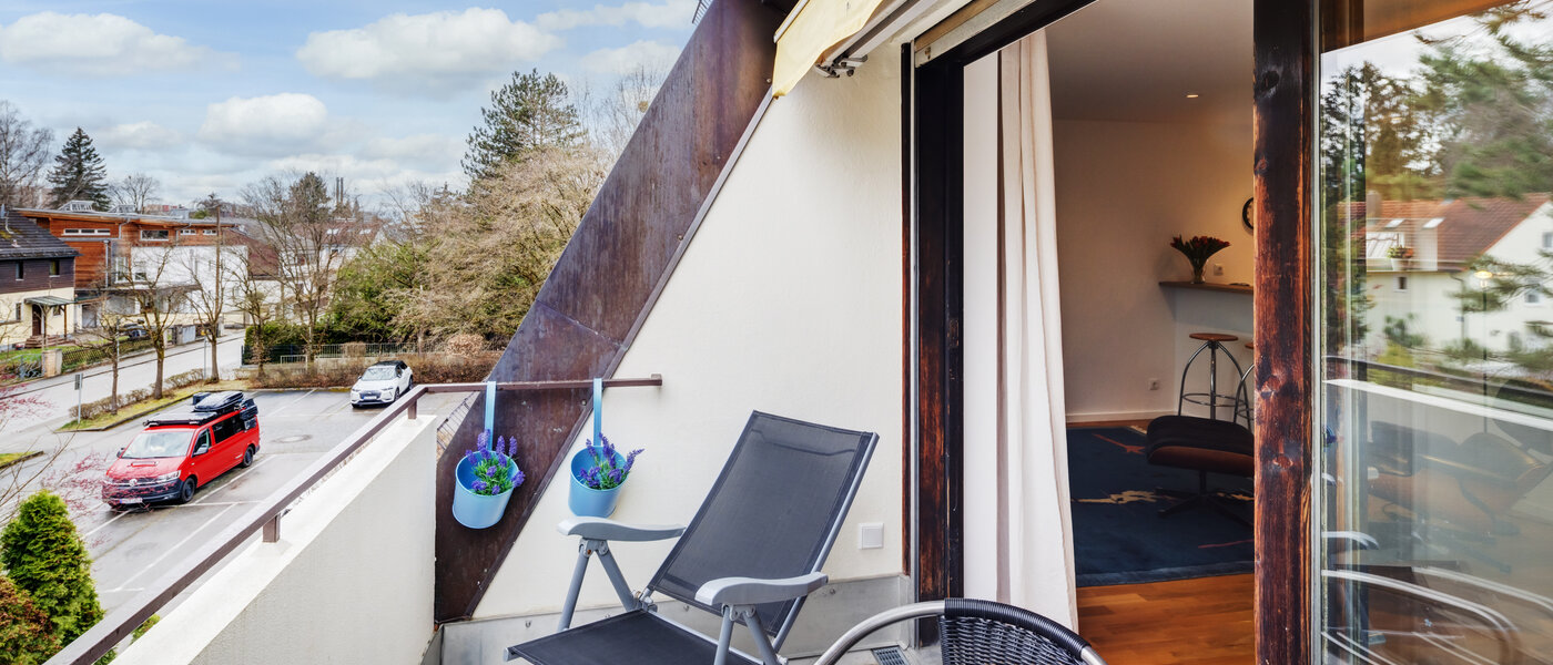 appartement sous les toits München Trudering 03 balcon 10634