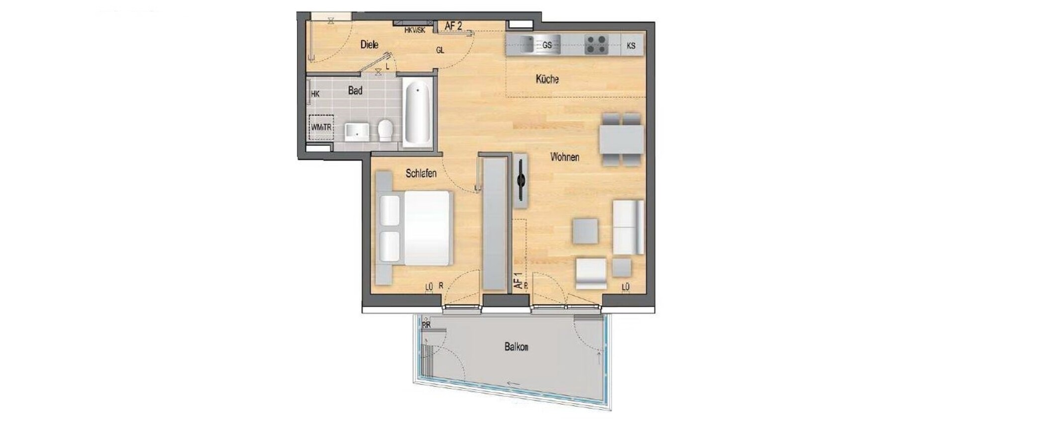appartement München Au-Haidhausen 01 plan d'étage 10648