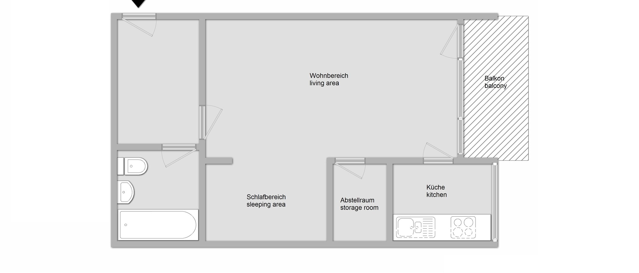 appartement München Berg am Laim 01 plan d'étage 10726