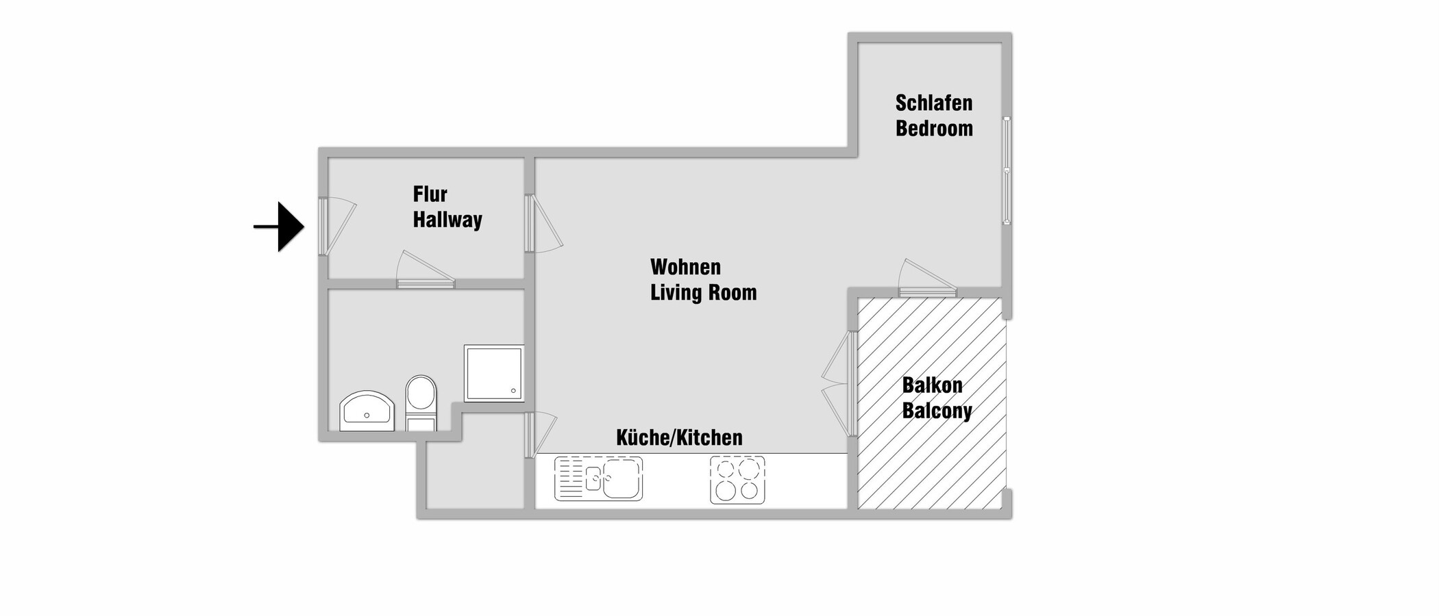 appartement München Milbertshofen 01 plan d'étage 10739