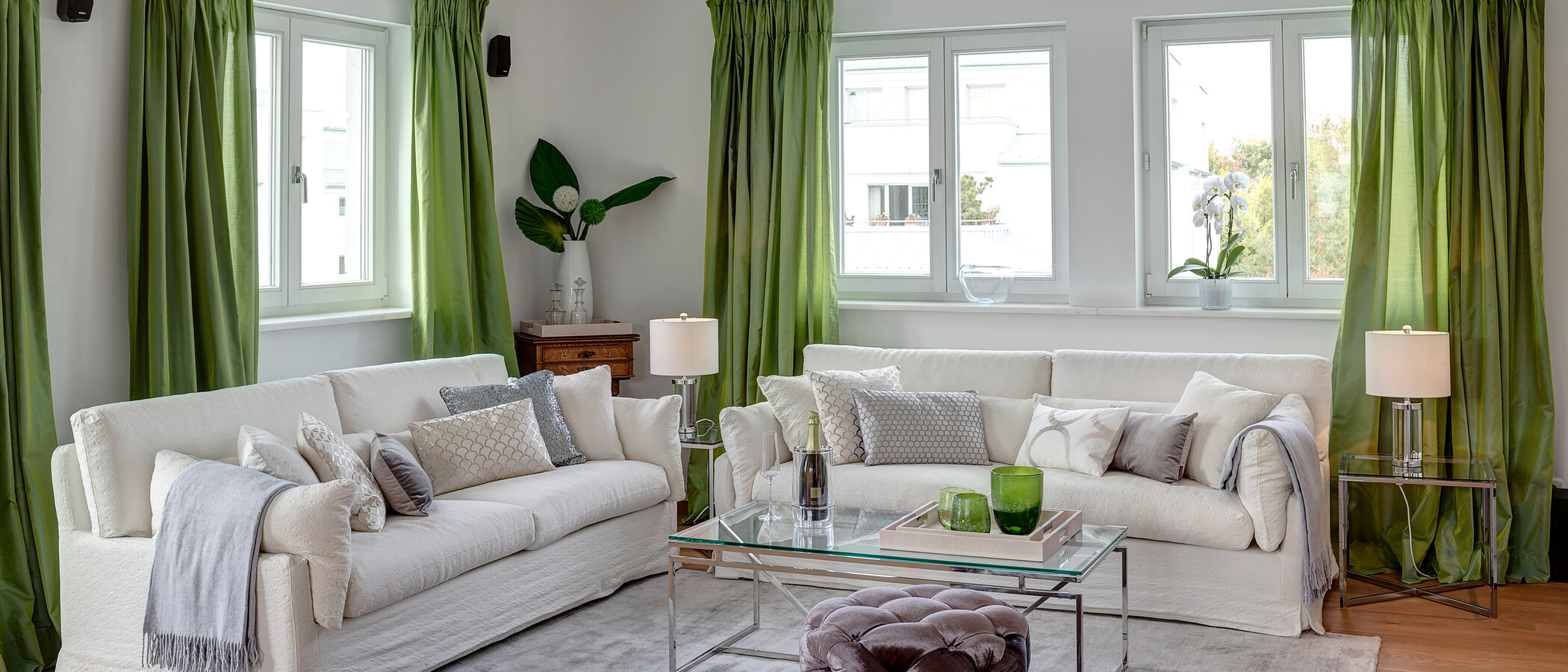 appartement avec terrasse sur le toit München Bogenhausen 01 salon 10781