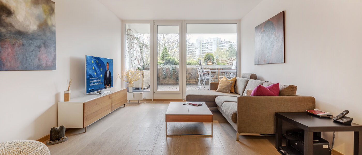 appartement München Olympiadorf 01 salon 10807