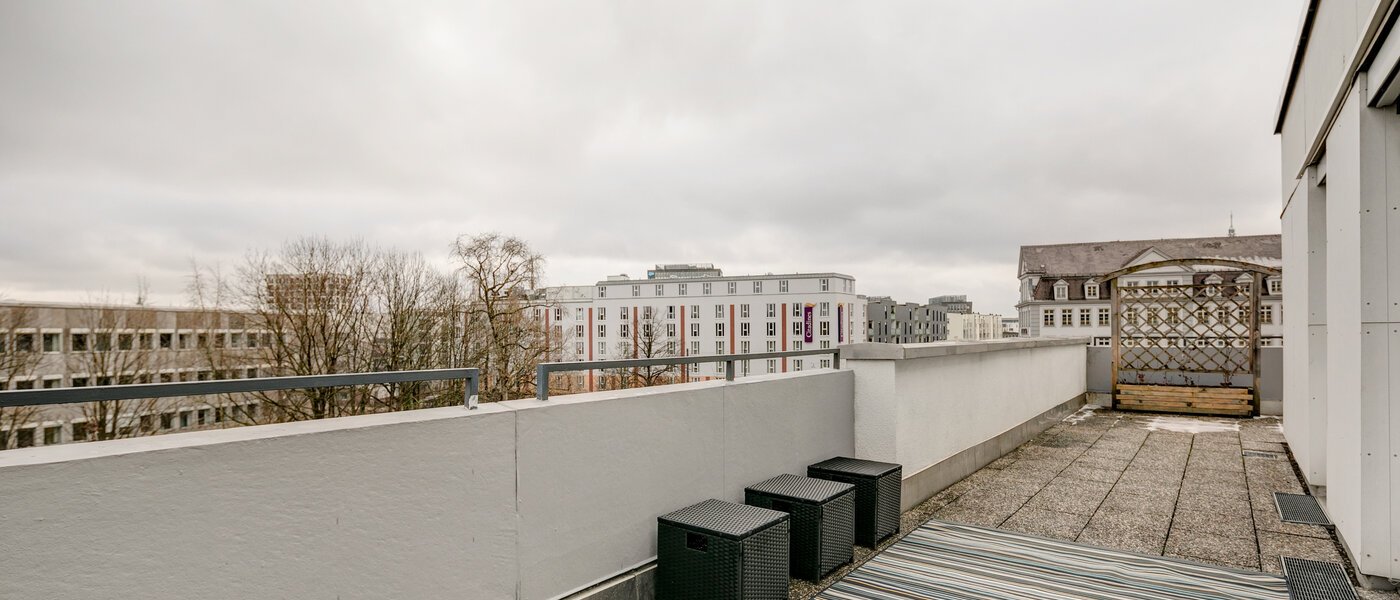 appartement München Neuhausen 01 terrasse sur le toit 10865