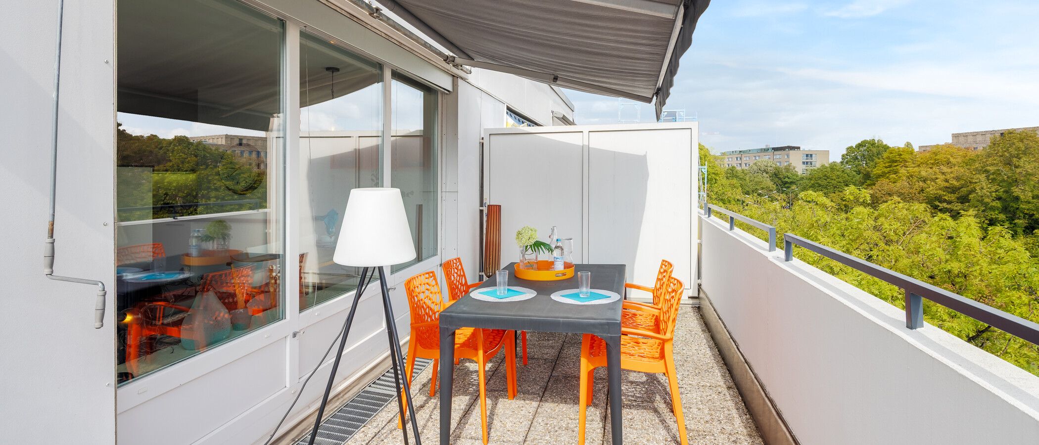 appartement München Neuhausen 01 terrasse sur le toit 10865